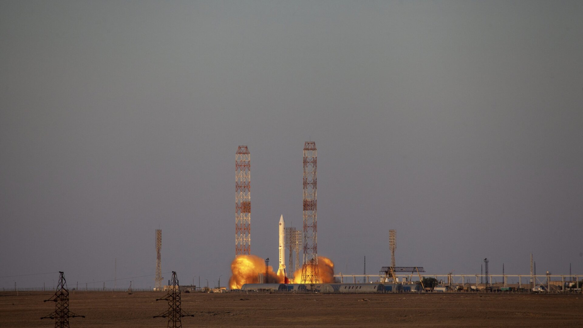 Nauka launching atop a Proton-M rocket.