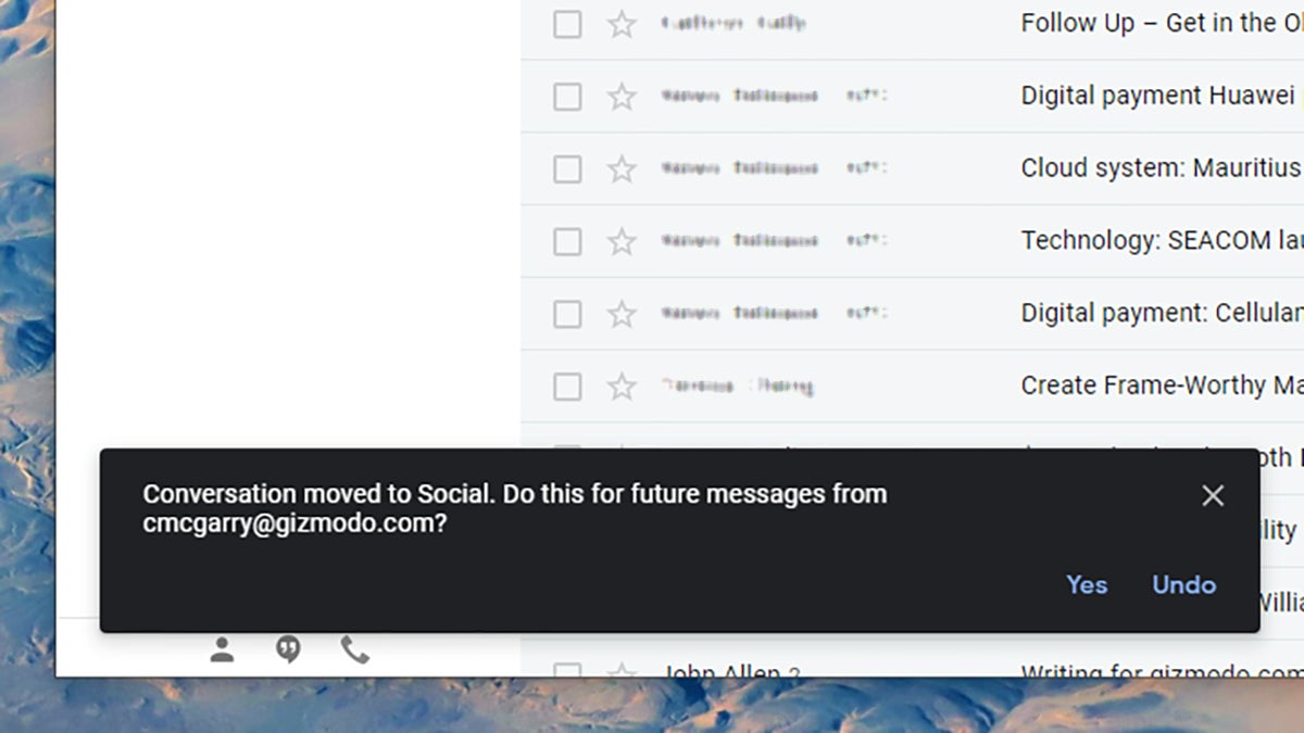 Screenshot: Gmail