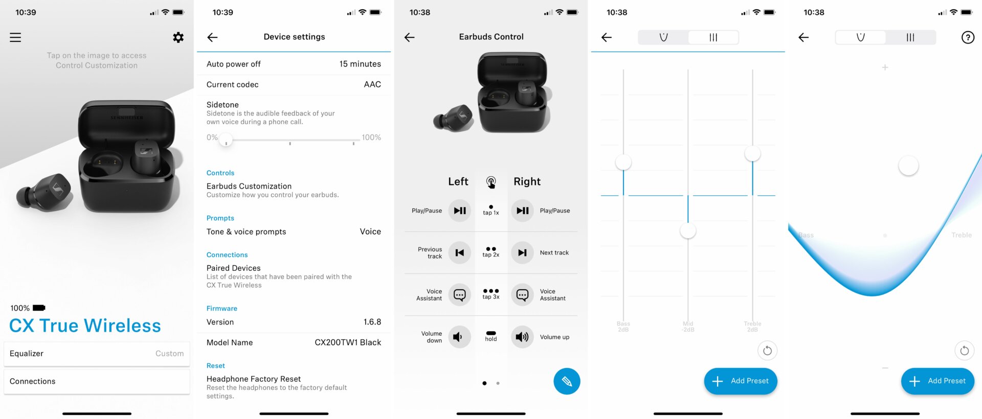It’s not only rare to see an accompanying app with wireless earbuds this affordable, but an app as robust as Sennheiser’s Smart Control that even offers basic sound profile tweaking.