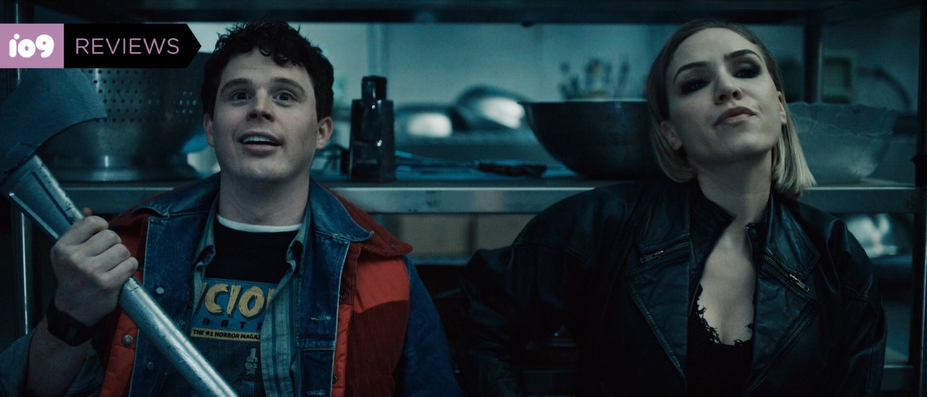 VIcious Fun’s Joel (Evan Marsh) and Carrie (Amber Goldfarb) await their fate.