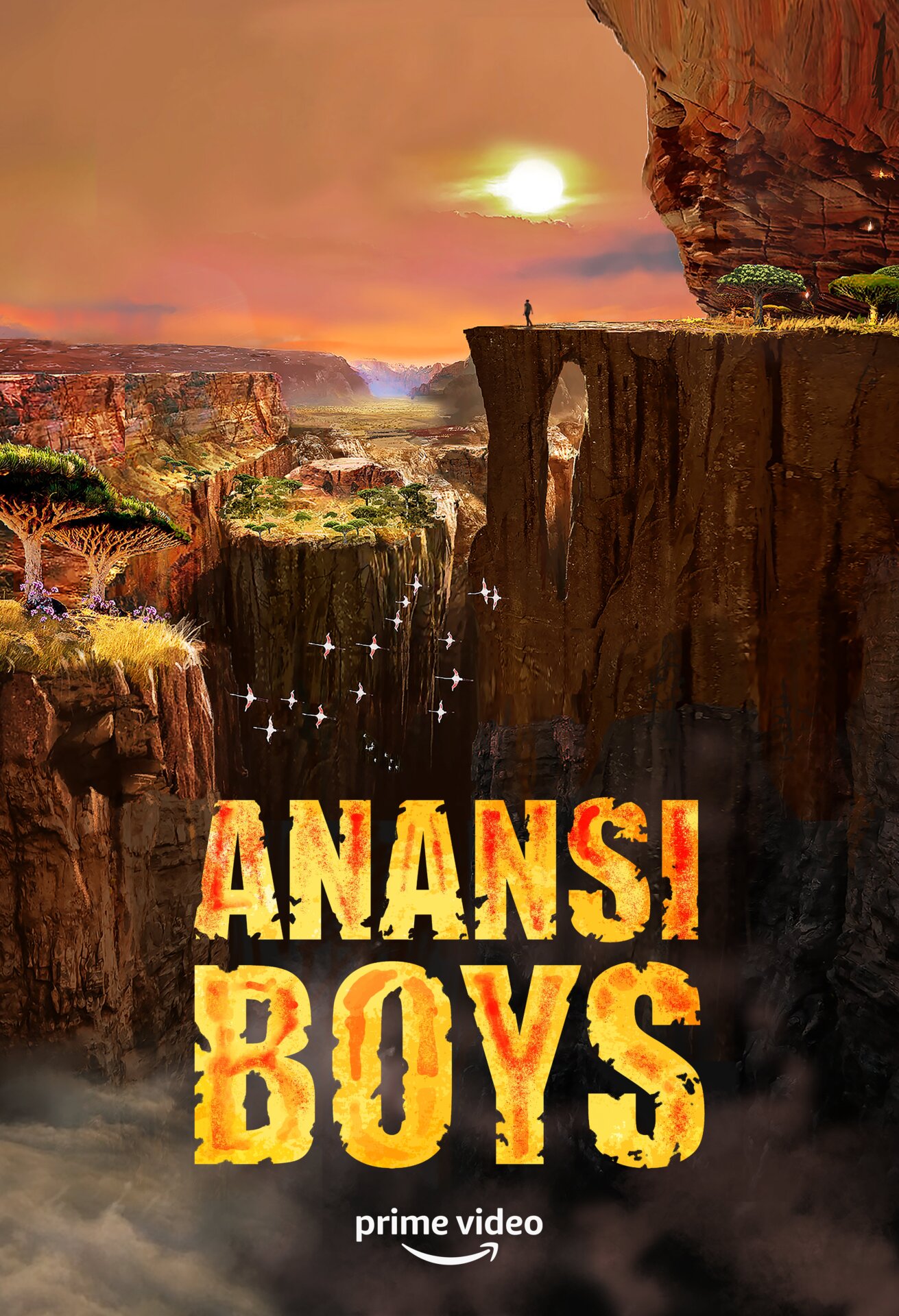 A poster for Anansi Boys.