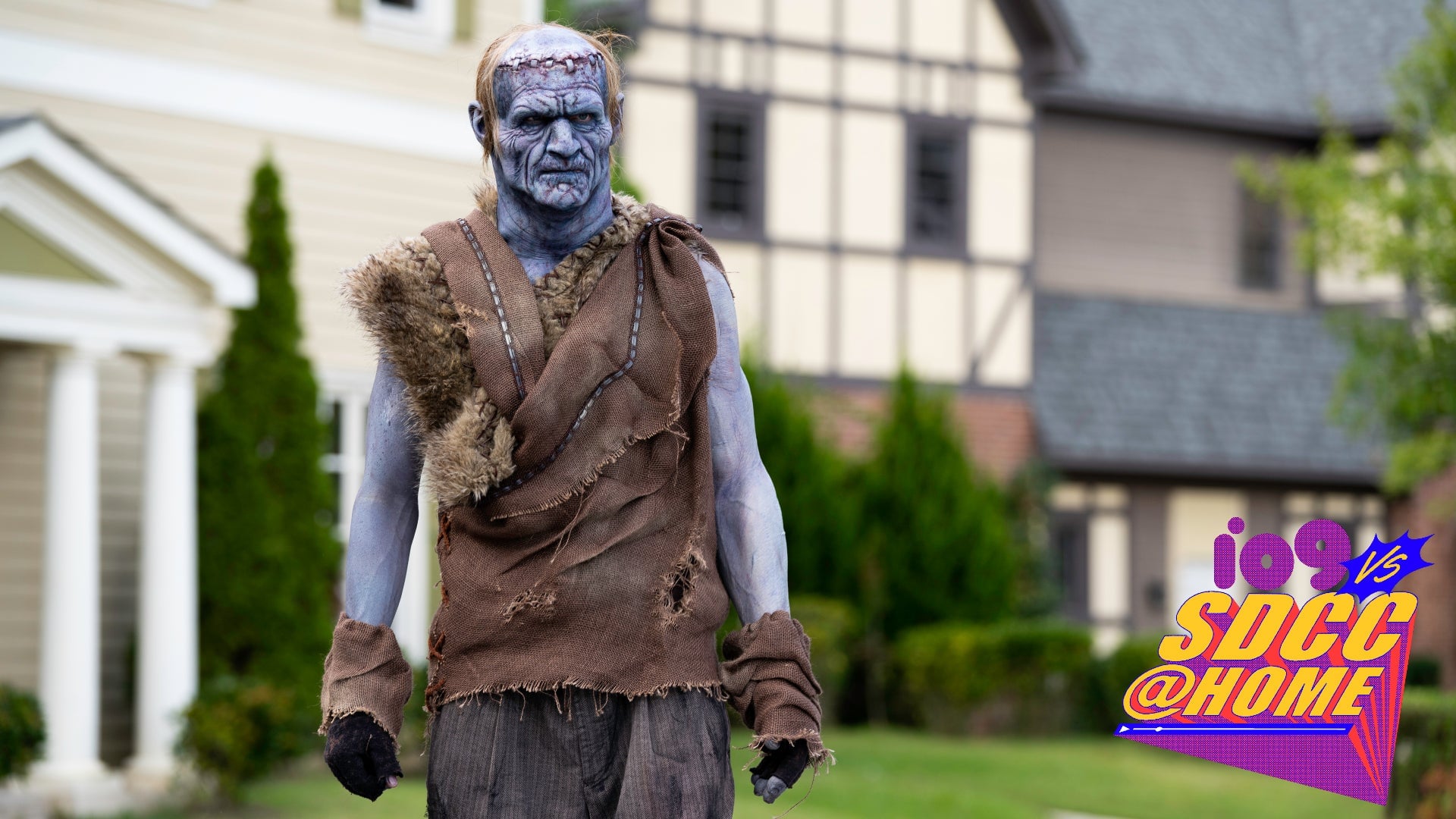 Frankenstein’s monster (Alex Hill) roams suburbia in this season two scene from Shudder’s Creepshow.