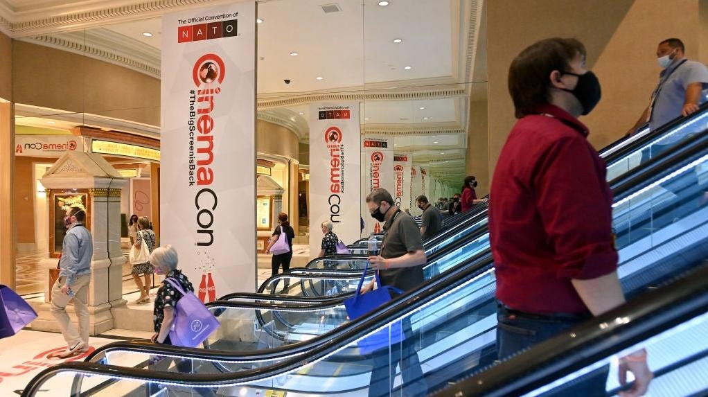 CinemaCon 2021 at Caesar’s Palace in Las Vegas.