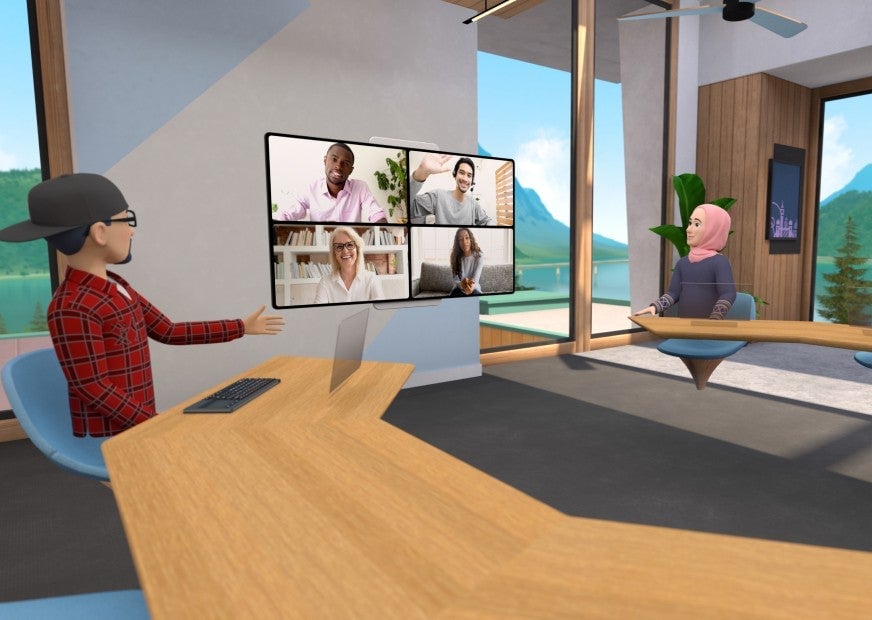 While Workrooms is intended as a VR-driven experience, colleagues without a VR headset can still attend meetings in 2D via a traditional video call. 