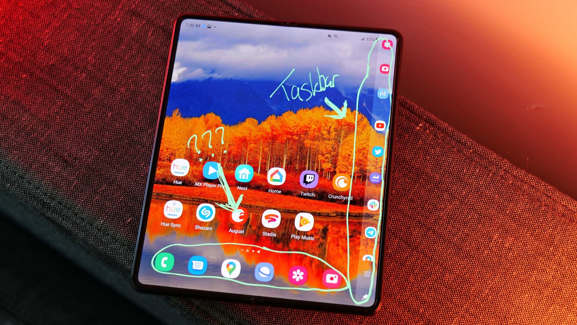 I love the addition of a taskbar, but sometimes it feels redundant when there’s already a row of pinned apps at the bottom of the screen.