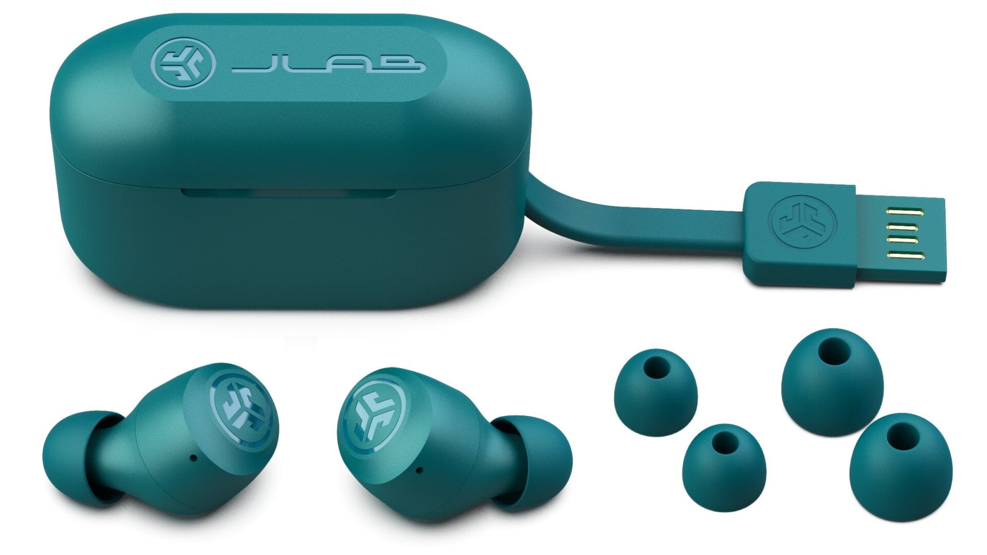 There’s no wireless charging, but the case includes its own USB power cable so it’s easy to top off anywhere you can find an open USB port.