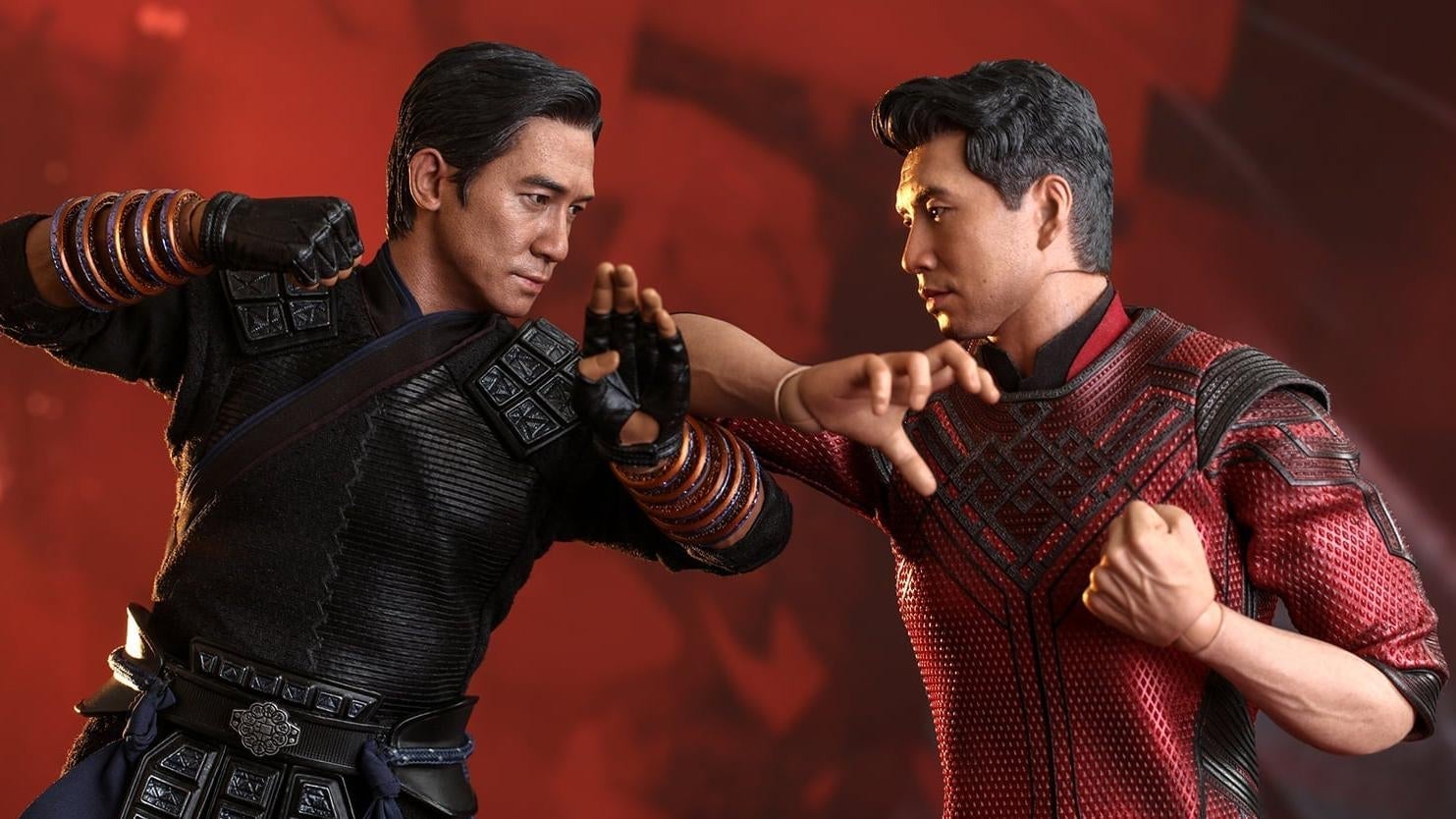 Wenwu (Tony Leung) and Shang-Chi (Simu Liu) do some father-son bonding.