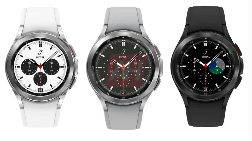 Three Galaxy Watch Classic smartwatches, looking for a business dinner to flex at. 