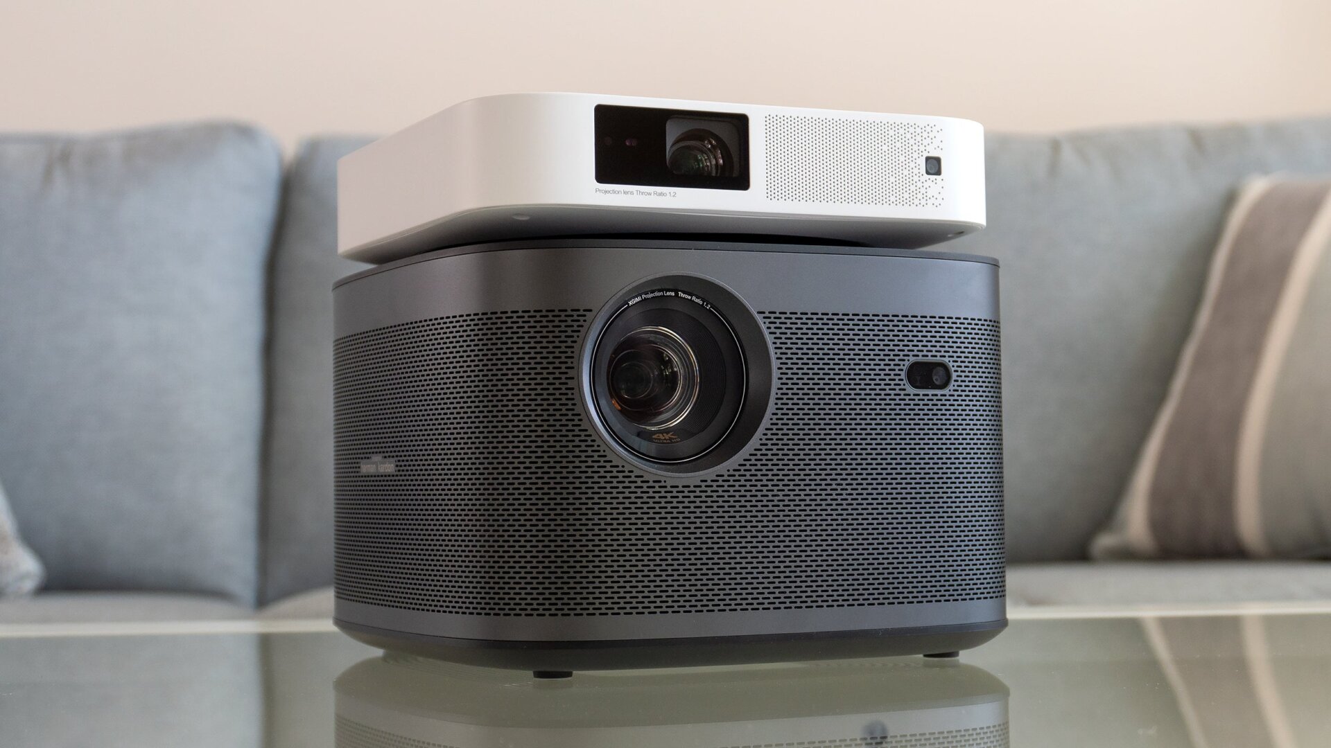 The XGIMI Elfin is quite a bit smaller than the 4K XGIMI Horizon Pro projector, and noticeably lighter at just two pounds.