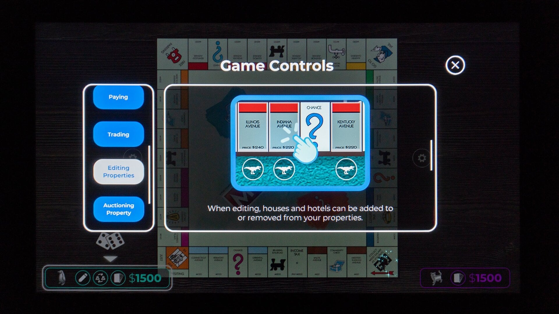 Each game includes its own settings menu with game instructions, explanations on how the touchscreen controls work, and even alternate rules and gameplay for those who like to customize games like Monopoly.