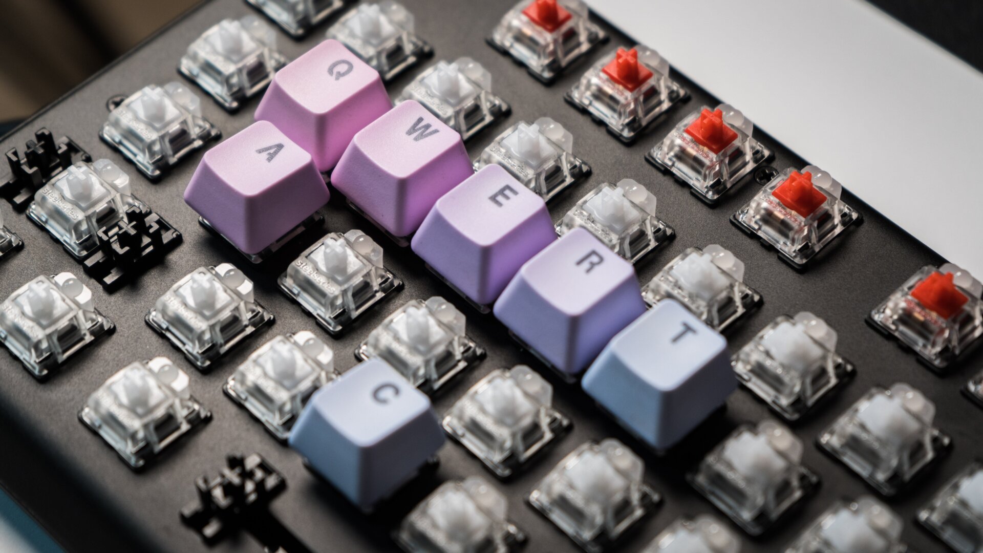 This mechanical keyboard was gross when I started this project. It’s so much cleaner now! 