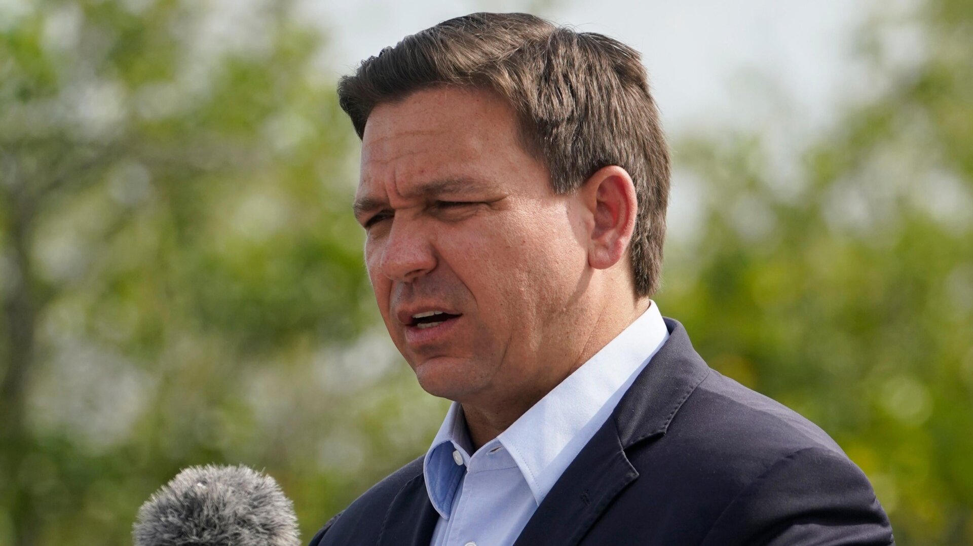 Florida Gov. Ron DeSantis speaks during a news conference on Aug. 3, 2021.
