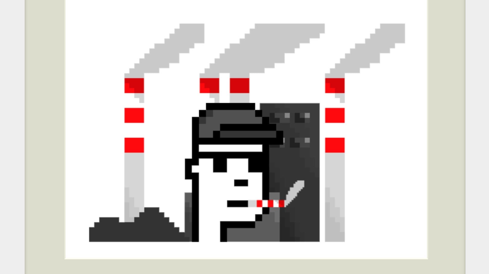 A screenshot from the (now archived) page on Banksy’s site.