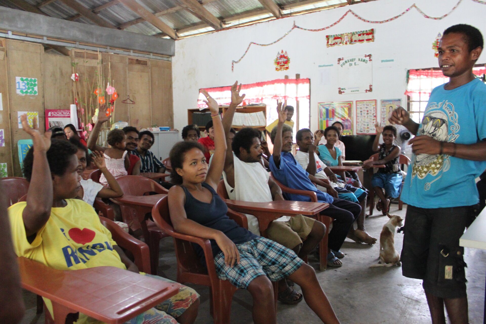 Community assembly with a Negrito ethnic group in Luzon Island, Philippines.