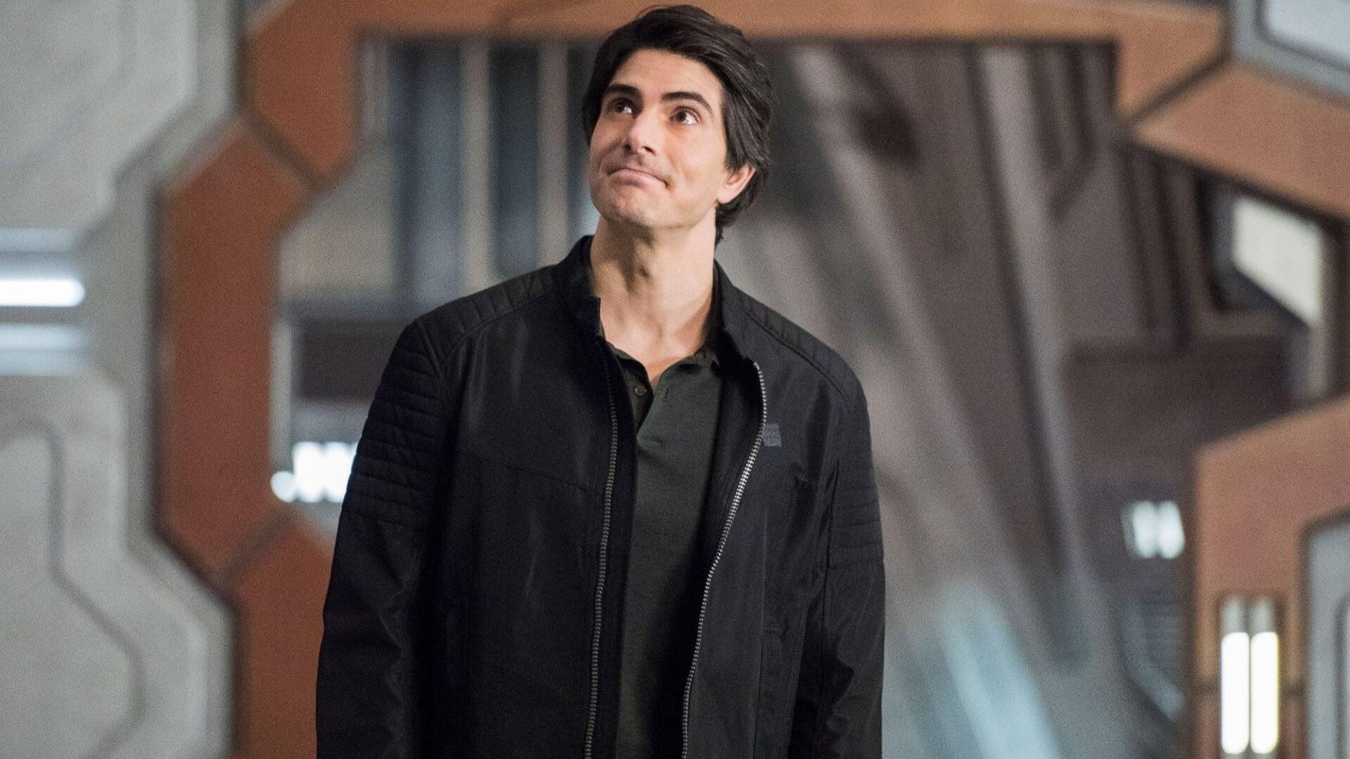 Brandon Routh contemplates his deck build.