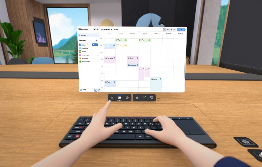 For those with compatible computers and peripherals, users will be able to create virtual representations of their physical desk setup in Horizon Workrooms. 