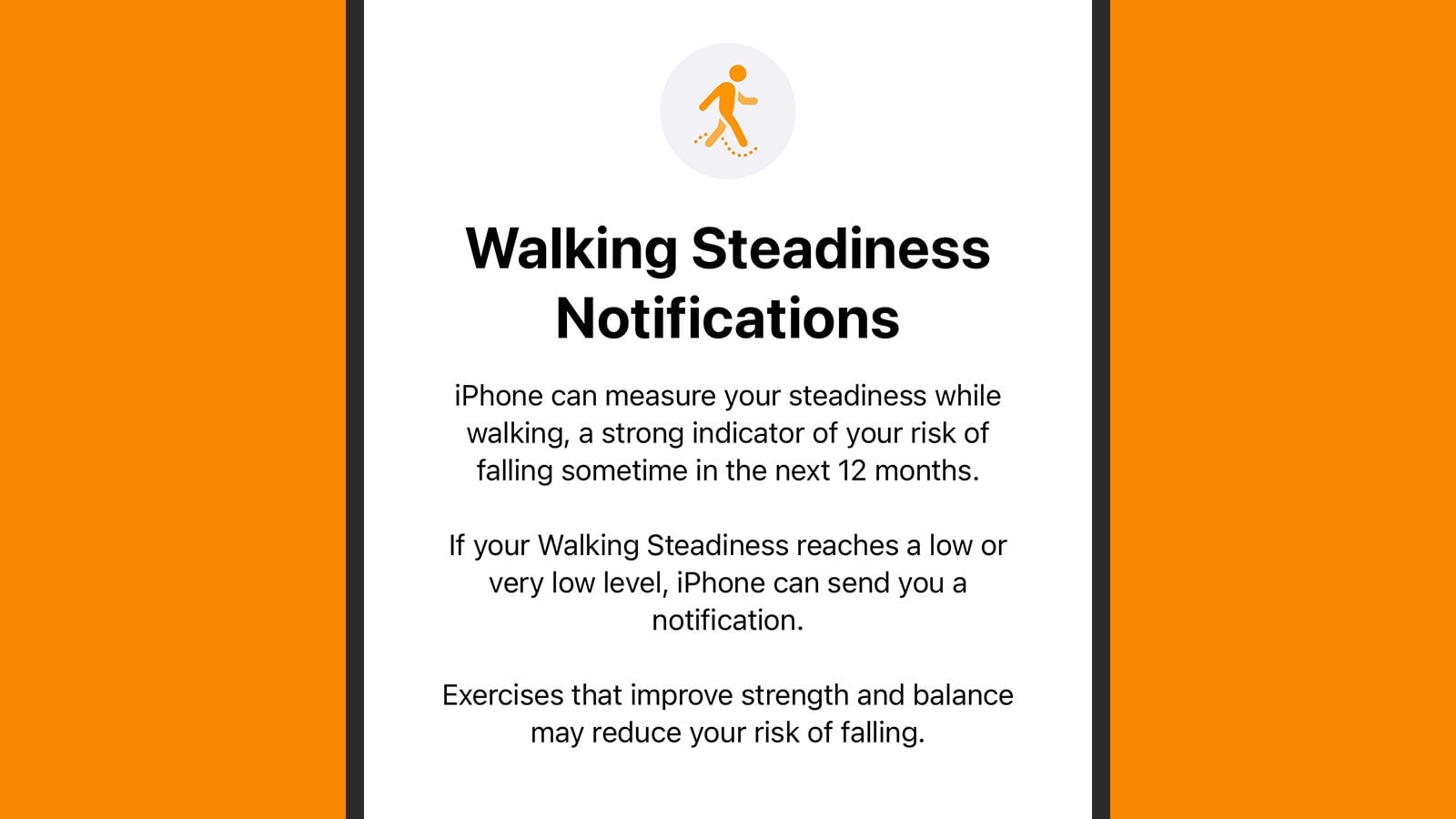 Your iPhone can analyze your gait now.