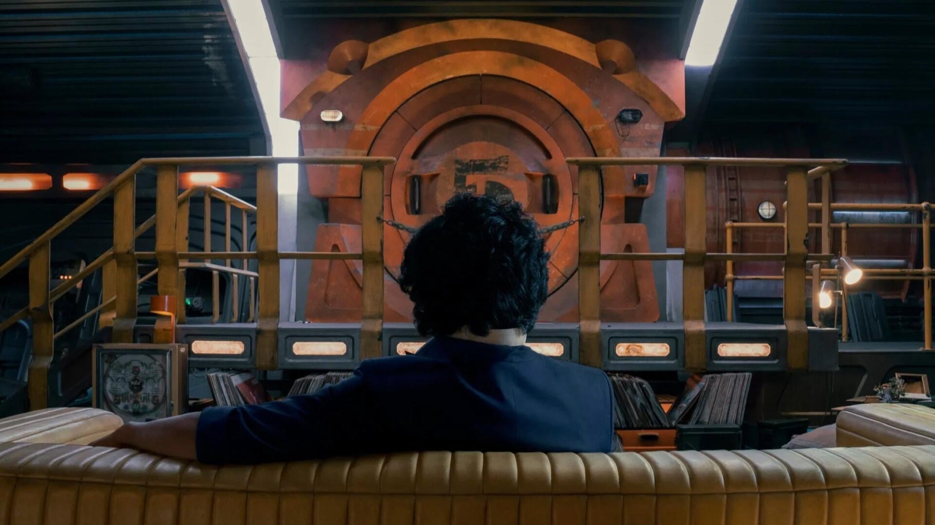 John Cho as Spike aboard the Bebop in Netflix’s Cowboy Bebop.