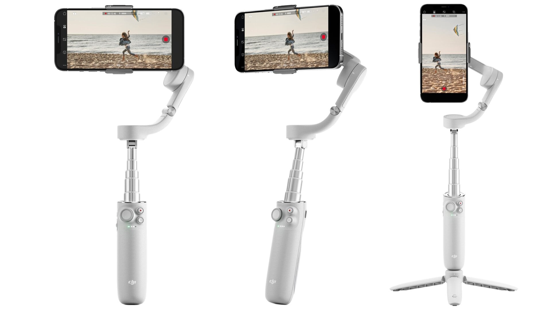The added reach of the telescoping gimbal promises to make it easier to capture larger selfie shots with a group of people, as well as more creative angles when using the smartphone’s rear cameras.