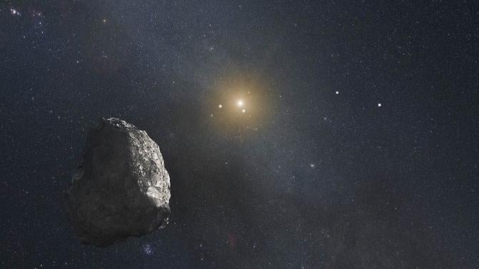 An artist’s impression of a Kuiper Belt object.