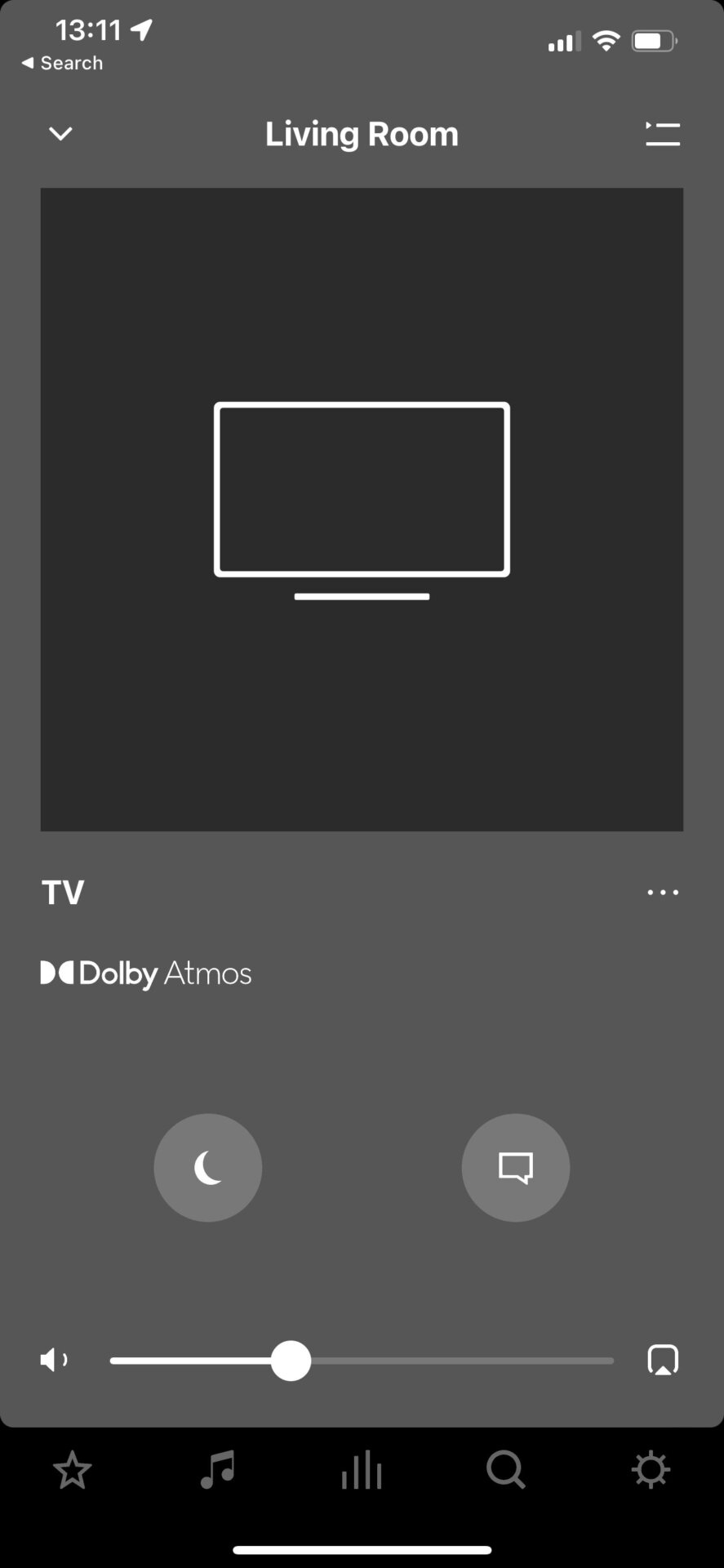 You can check if you’re actually playing Atmos content in the S2 app.