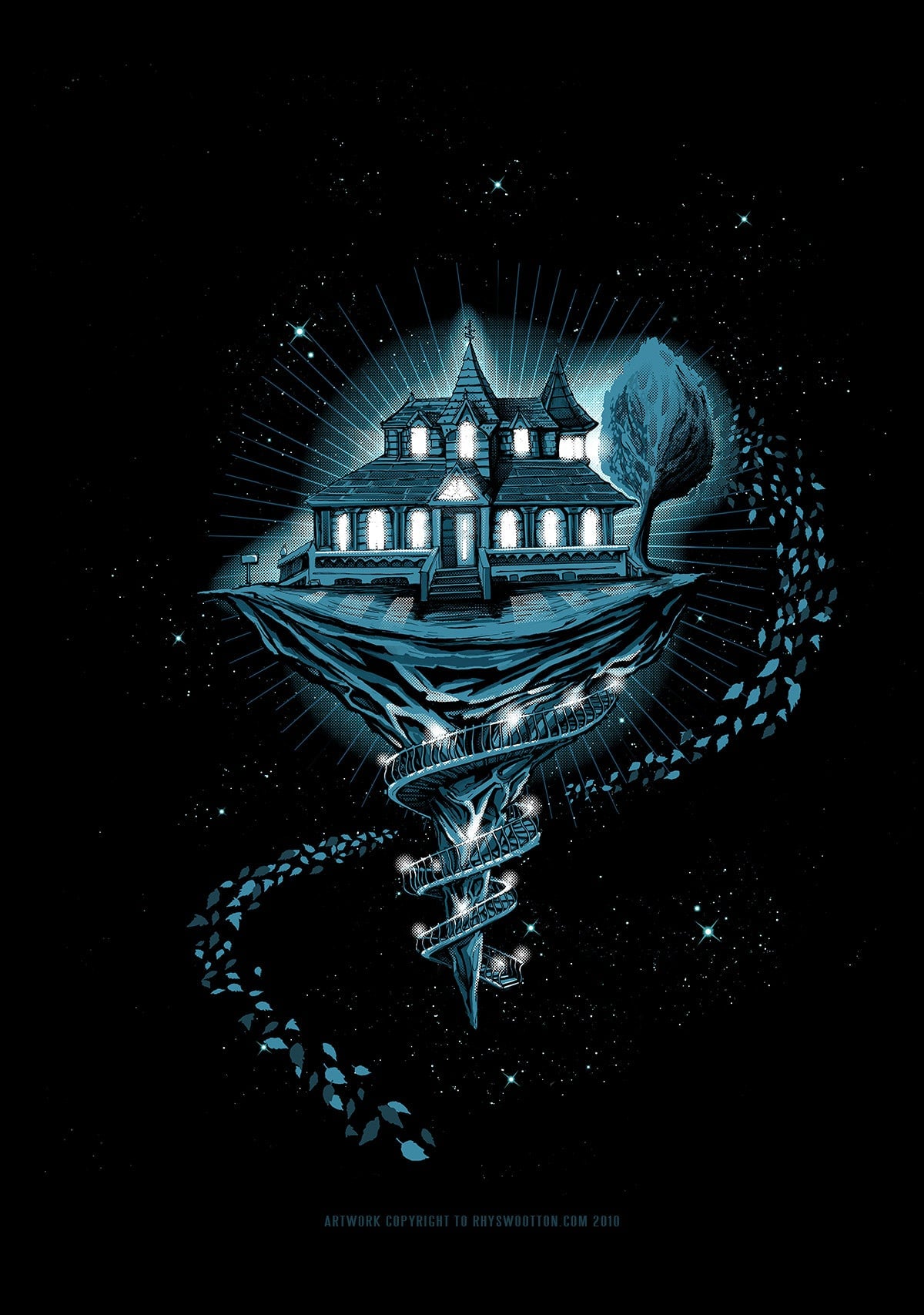 Awesome House of Leaves art used with the permission of artist Rhys Wootton. Follow on Instagram @rhyswootton