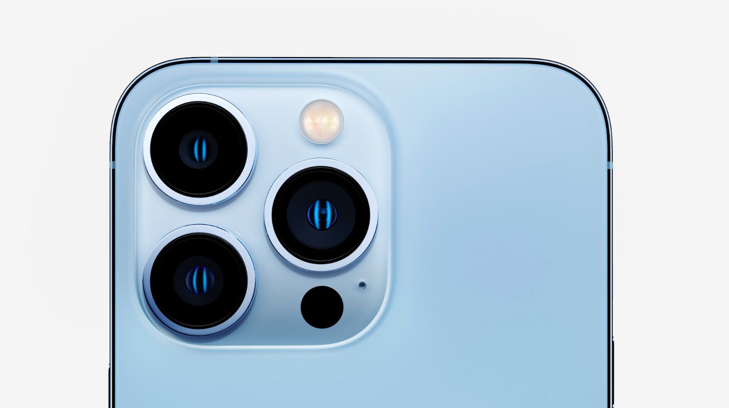 The iPhone 13 Pro and Pro Max have three lenses and can shoot in ProRes.
