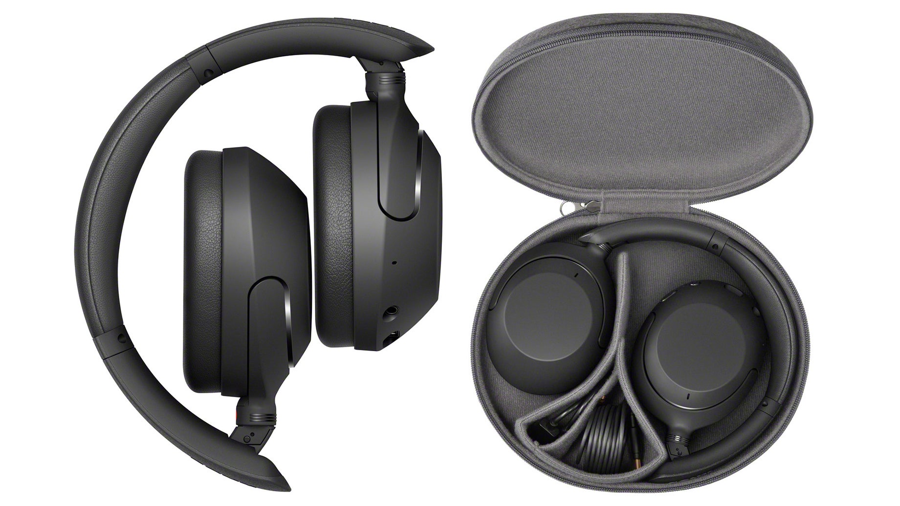 The WH-XB910N still get a folding design and an excellent case that actually protects the headphones when stored away.