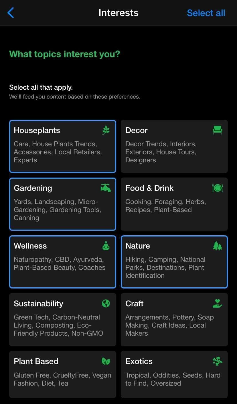 You can also choose “exotics,” if that’s your thing. 
