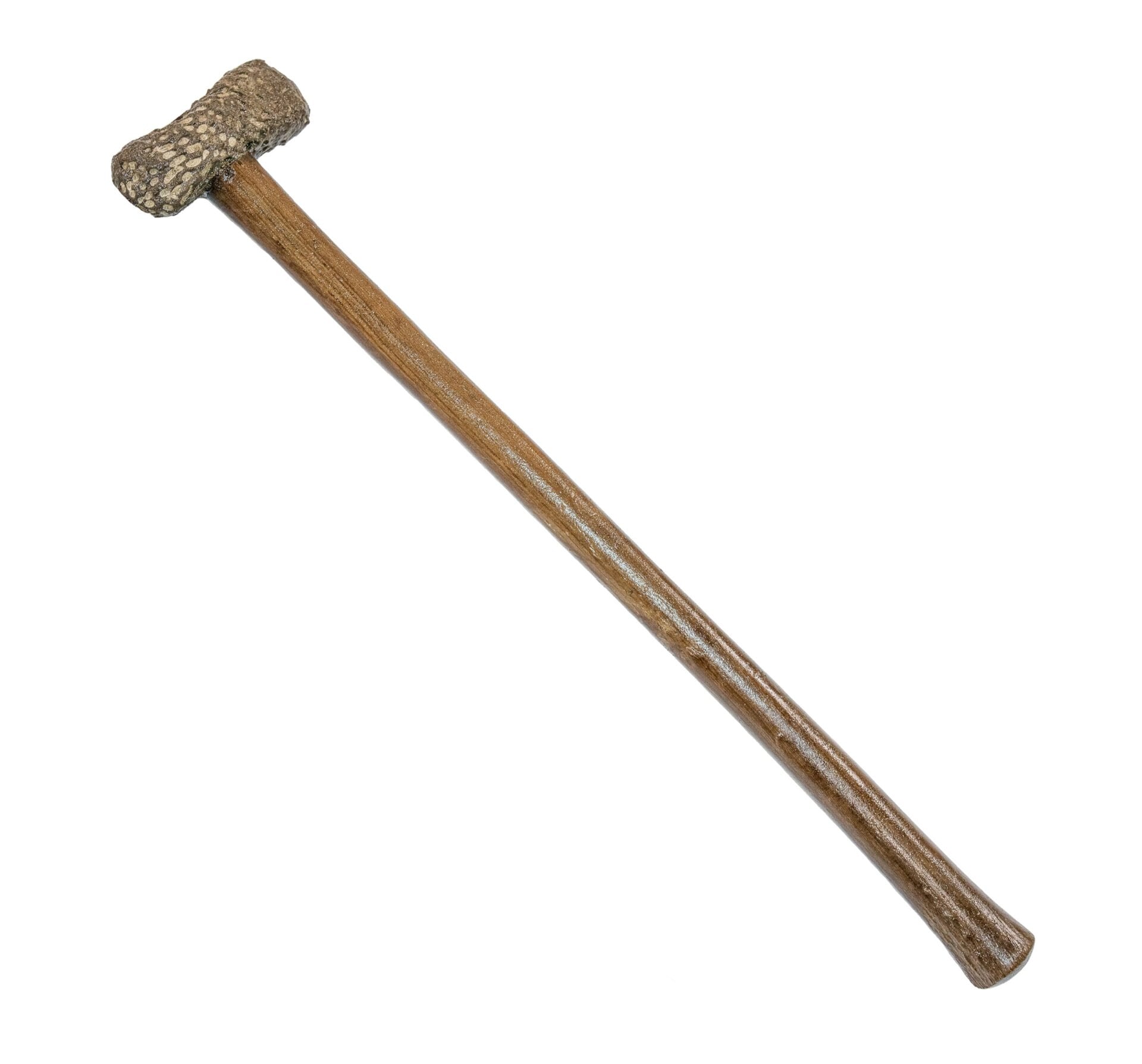 The long-shafted axe found in the coffin has a small head.
