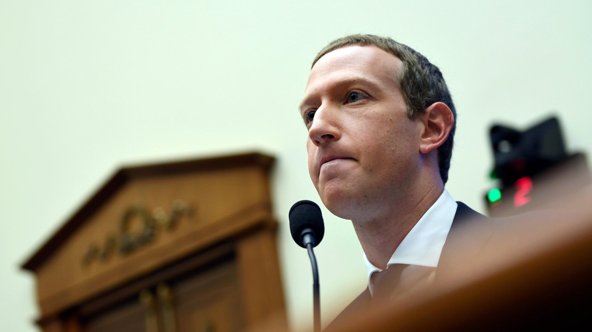 Chief Executive Officer Mark Zuckerberg testifies before the House Financial Services Committee on Capitol Hill in Washington, Oct. 23, 2019.
