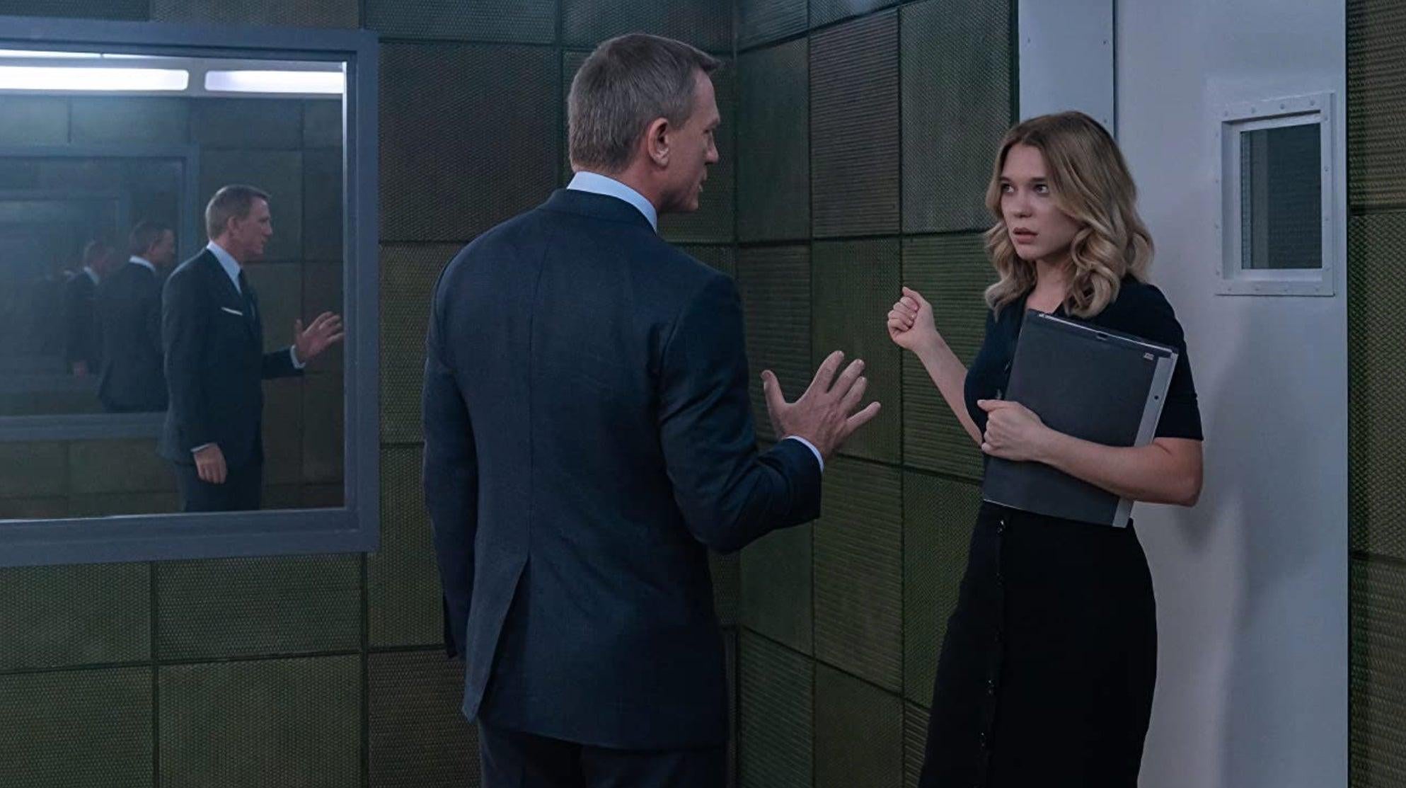 James Bond and Dr. Madeleine Swann (Léa Seydoux) in No Time to Die.