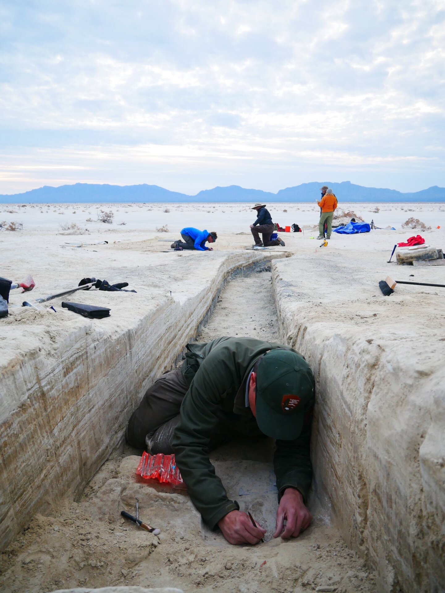 View of the excavation site