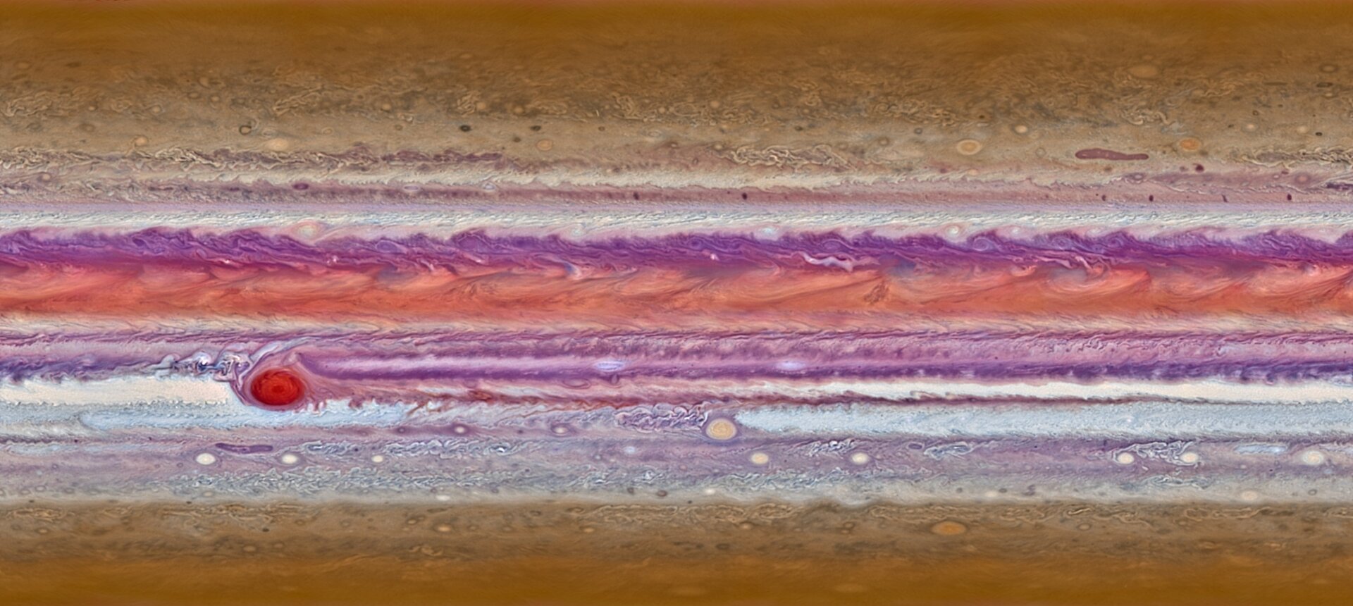A dazzling panorama of Jupiter’s bands.