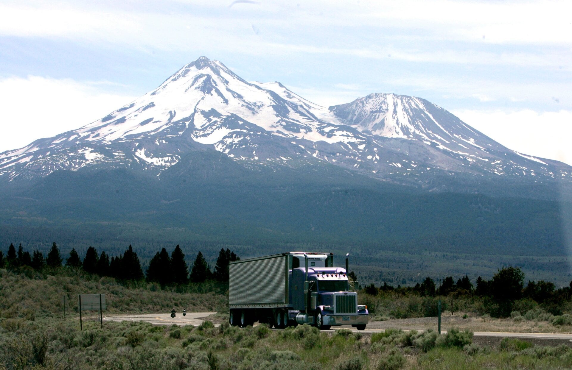 Mount Shasta as it appeared on June 19, 2008.
