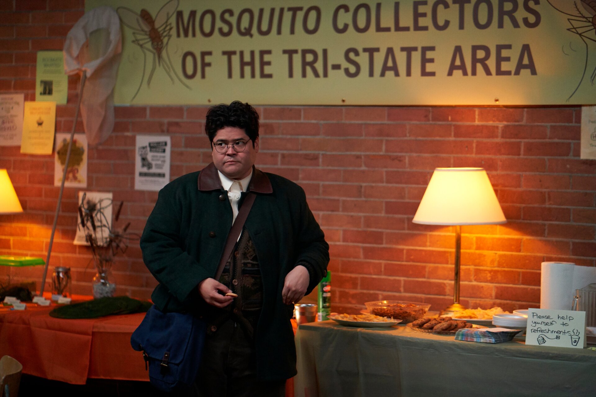 Guillermo sneaks some snacks for later.