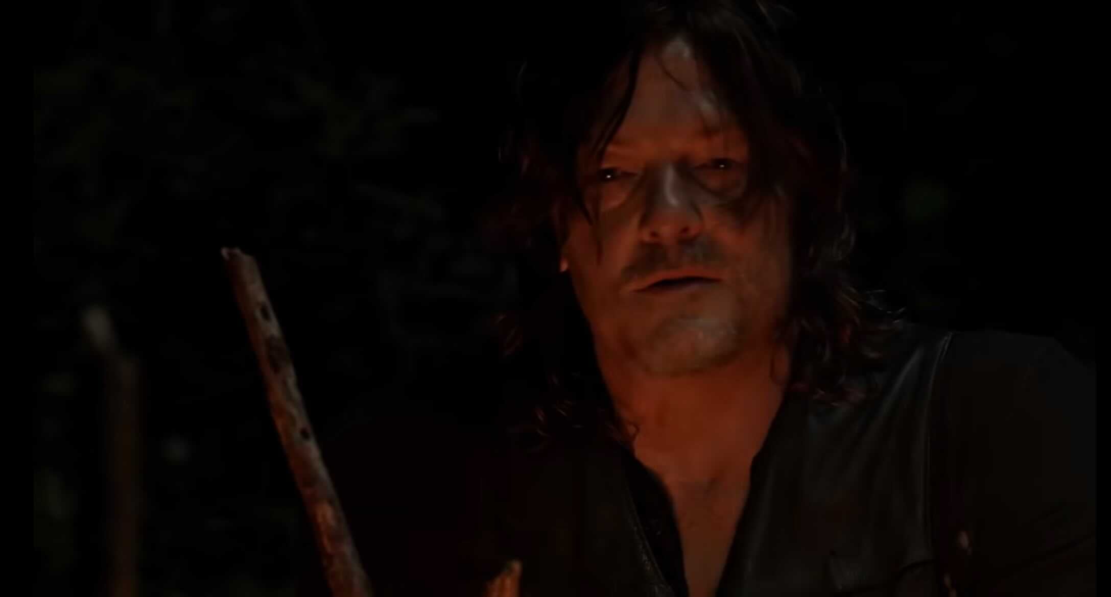 Daryl (Norman Reedus) looking appropriately haunted.