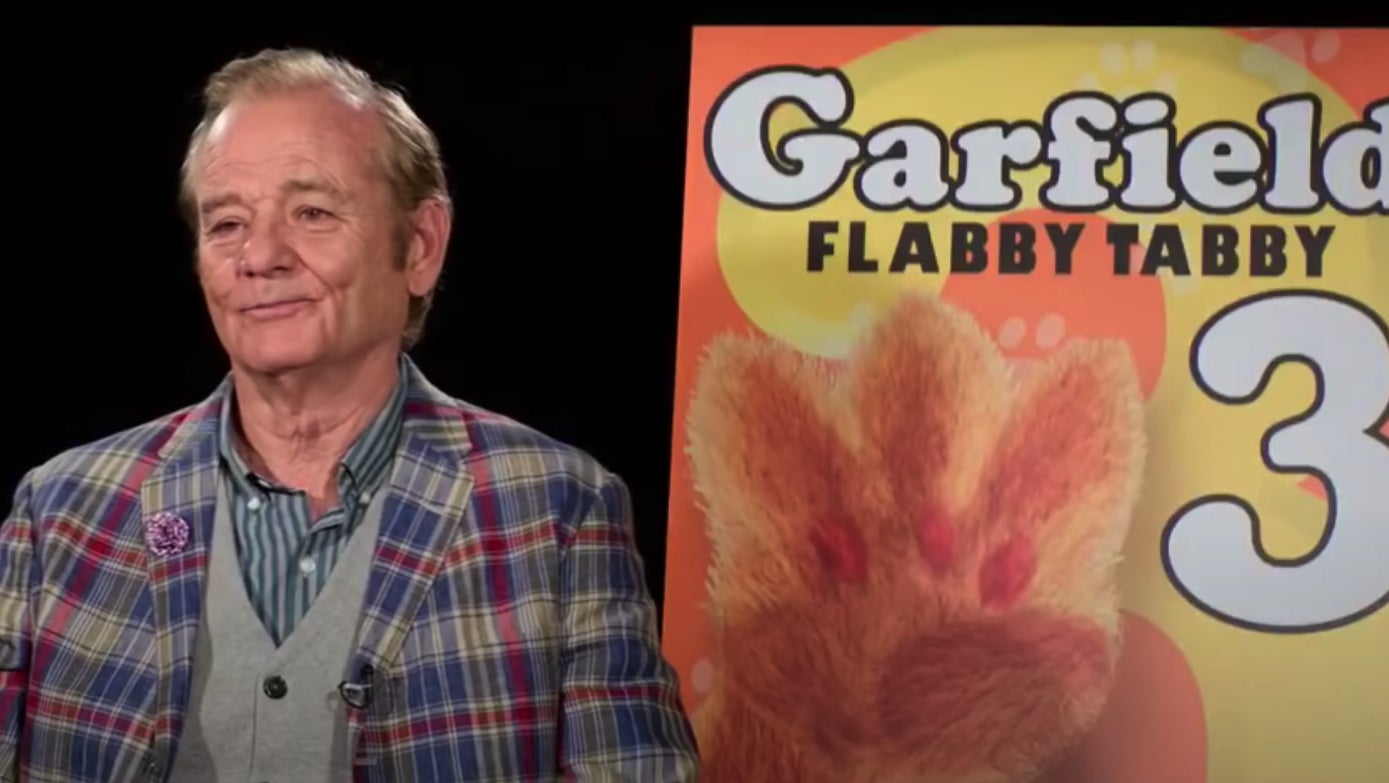 Bill Murray sits for a fake interview in Zombieland: Double Tap.