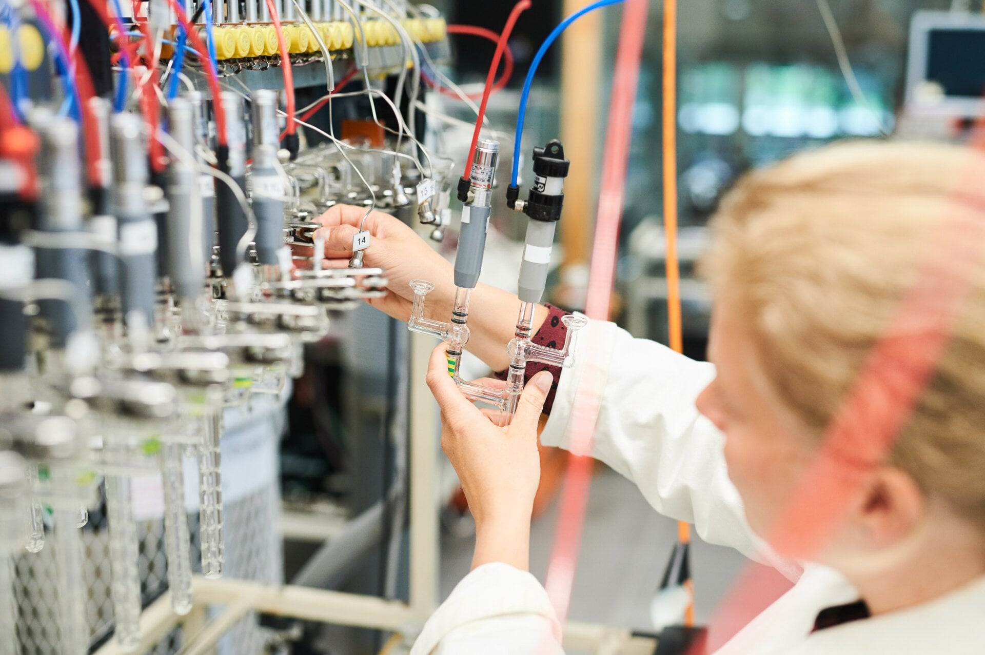 Margot Kuitems, the first author of the study and a scientist at the University of Groningen, preparing samples at the radiocarbon facility at the Centre of Isotope Research, Groningen, The Netherlands.