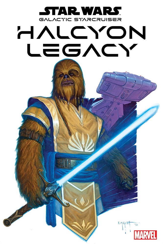 Halcyon Legacy #1's cover art by E.M. Gist.