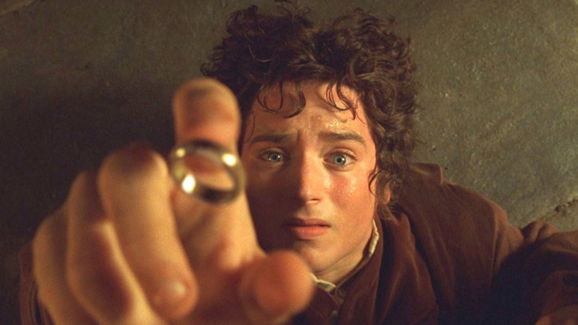 Elijah Wood is Frodo Baggins in The Lord of the Rings: The Fellowship of the Ring.