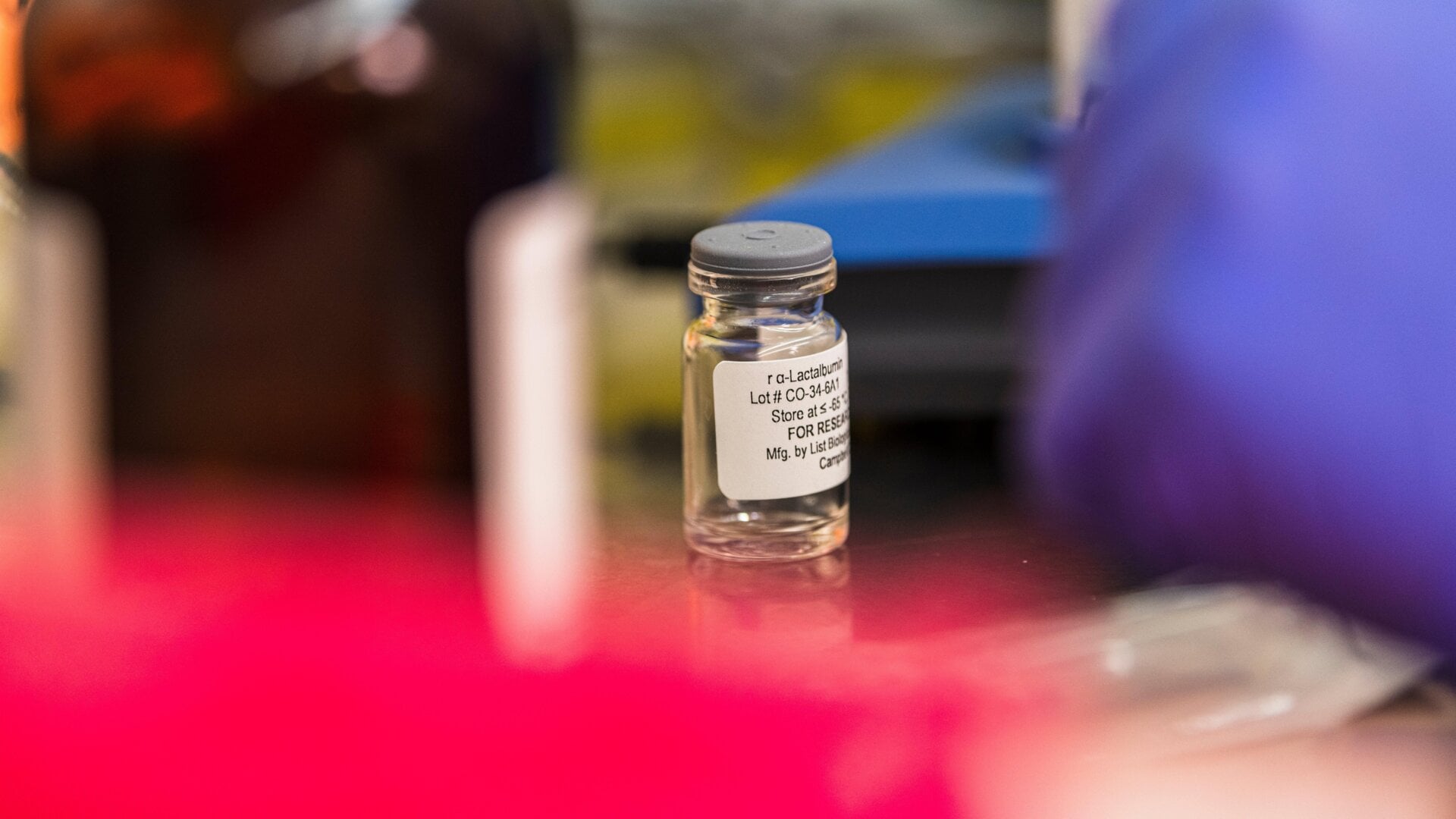 A vial of the experimental vaccine.