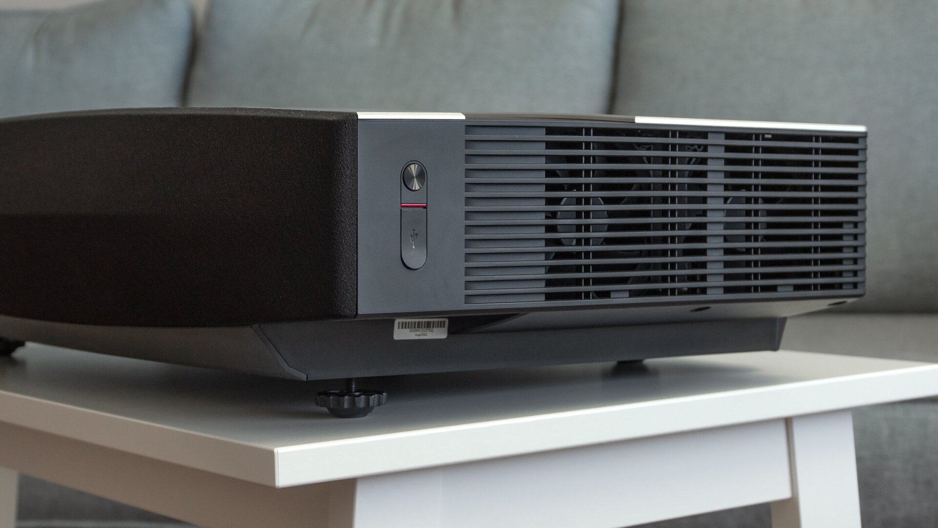The Aura uses some serious cooling fans, but they’re surprisingly quiet, and really only ever heard when the projector is powering down and quickly cooling itself.