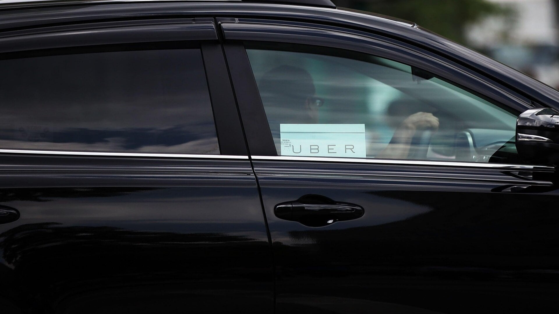 An Uber vehicle in Manhattan in July 2015.