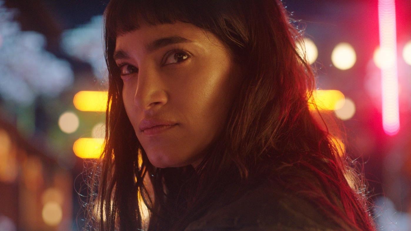Sofia Boutella in Prisoners of the Ghostland.
