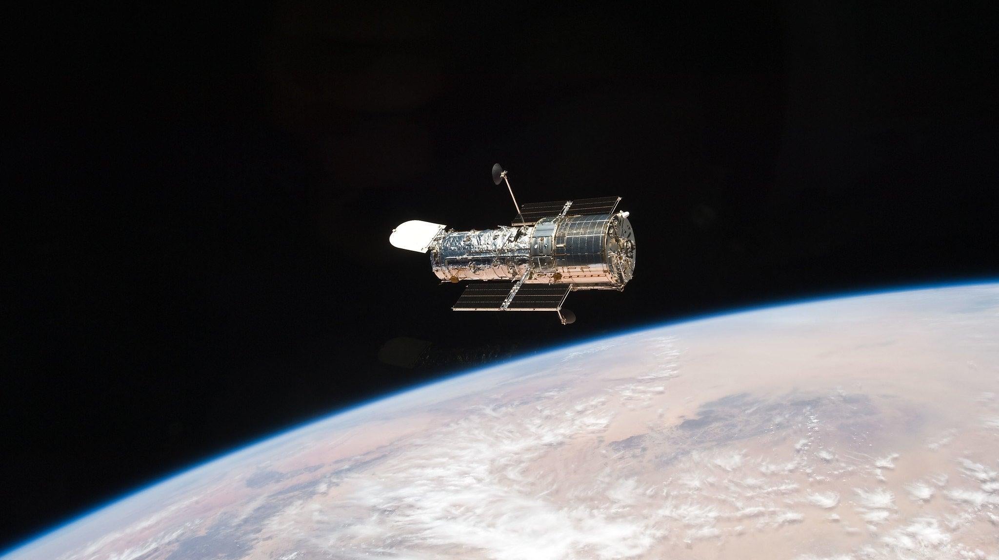 The Hubble Space Telescope.
