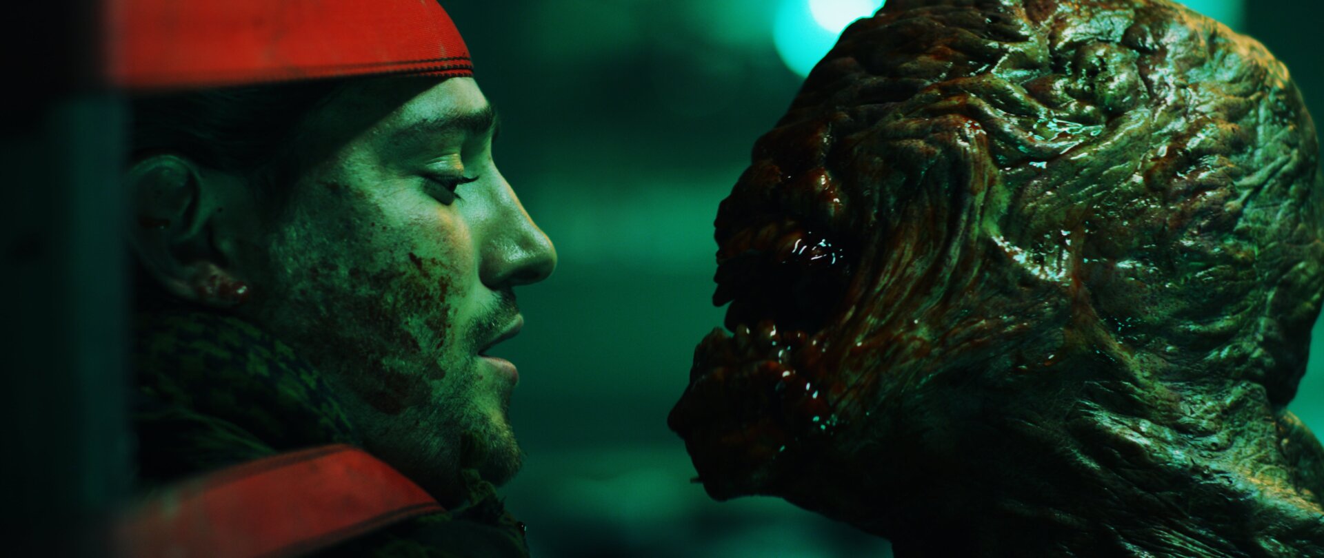 Of course the monster is a close talker.