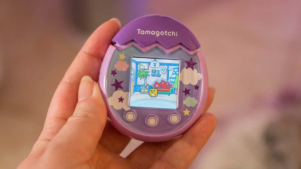 The Tamagotchi PIx costs more than the original Tamagotchi, but it’s super involved. 