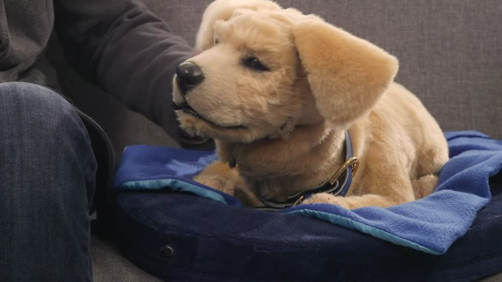 The Tombot Puppy is for anywho who has ever wanted a Labrador Muppet as their pet.