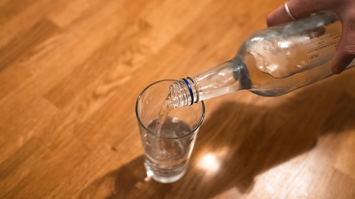 Glug, glug goes the glacier.